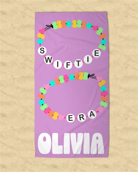 Personalized Swiftie Era Beach Towel Taylor Swift Inspired Beach Towe