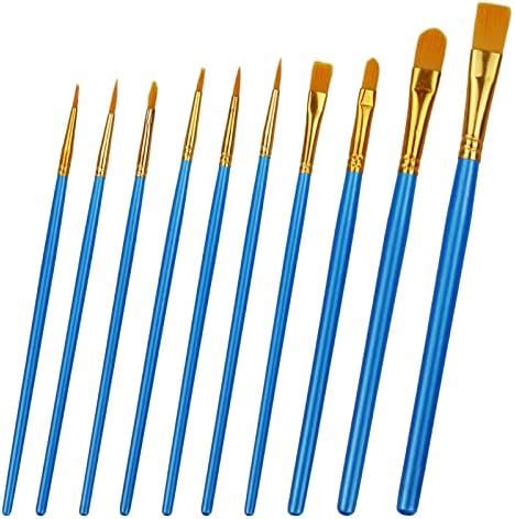 Nylon Paint Brushes Pcs Paint Brushes Set For Acrylic Painting Oil