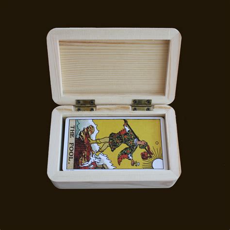 Wooden Tarot Box Tarot Card Holder Stand Oracle Deck Love Etsy