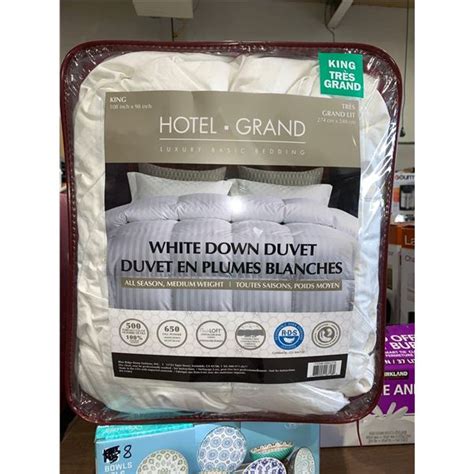 Hotel Grand Luxury Basic Bedding White Down Duvet King Size All season ...