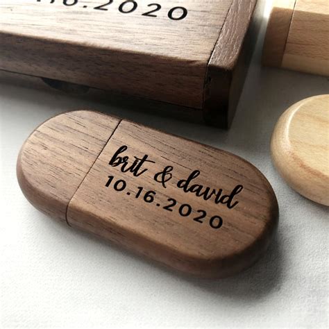 USB Flash Drive Custom USB Box Personalized Wooden USB Etsy