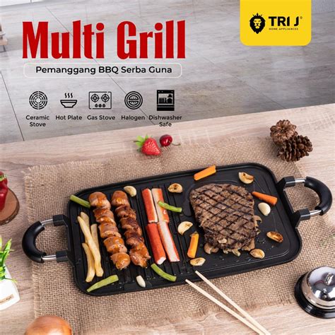 Jual Promo Gil Multi Grill Tri J Bbq Grillpan Panggangan Serbaguna