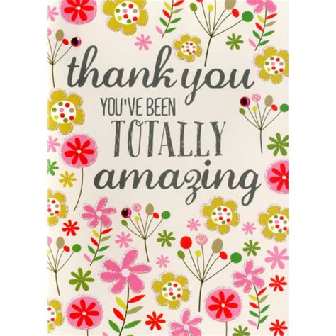 Totally Amazing Thank You Greeting Card Second Nature Yours Truly Cards