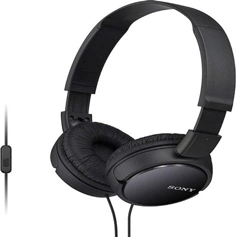 Sony Zx Series Wired On Ear Headphones With Mic Black Mdr Zx Ap