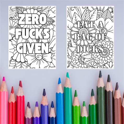 Printable Coloring Sheets Swear Coloring Pages Adult Coloring Pages Printable Swear Word