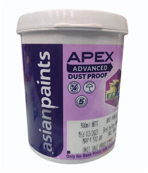 Asian Apex Advanced Dust Proof Paint Ml At Rs Bucket In