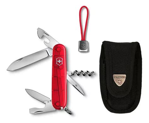 Victorinox Paquete Navaja Spartan Roja Con Funda Y Cordón Color Rojo