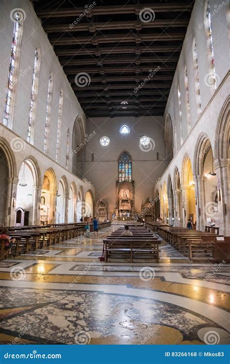 Interior Of The Church Of Santa Chiara In Naples Editorial Stock Photo