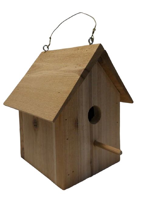 Fred S Handmade Wood Shop Wooden Cedar Birdhouse For Outdoors Hanging