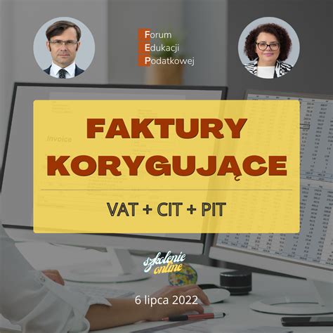 Faktury Koryguj Ce Vat Cit Pit