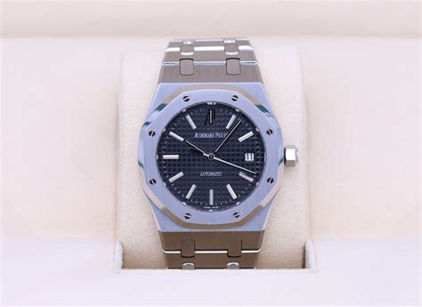 Audemars Piguet Royal Oak St Black Dial Stainless Mm Complete