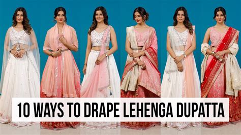 New Dupatta Draping Styles For Lehenga Indo Western Silk