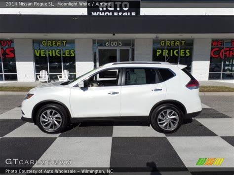 Moonlight White Nissan Rogue Sl Almond Interior Gtcarlot