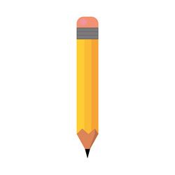 Yellow pencil design Royalty Free Vector Image