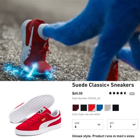 Puma Releasing Sonic The Hedgehogs Speed 500 Sneaker From Upcoming