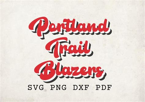 Portland Trail Blazers Digital Art Print Svg Nba Fan Decor Instant