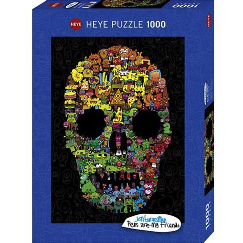 Comprar Puzzle Heye Piezas Calavera De Garabatos