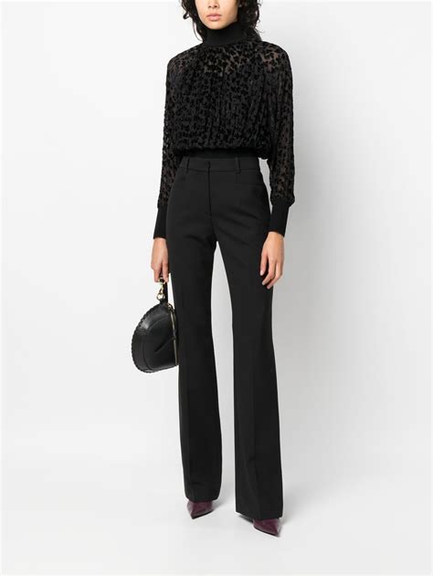 Tory Burch Silk Velvet Devoré Top Farfetch