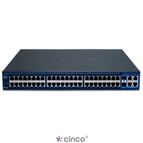 TRENDnet Industrial & Enterprise Managed Switch (48-Port PoE+ (740W) + 4x 10G SFP+ Uplinks) Network Essentials License [DUAL-PSU] (TI-PG-48P-4X-E-DUAL-PSU)
