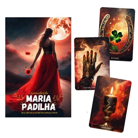 Baralho Tar Or Culo Maria Padilha Cartas Tarot Plastificado E