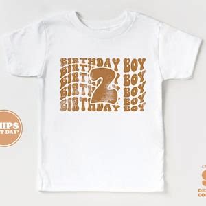 2nd Birthday Shirt Boy two Birthday Boy Toddler Shirt Second Birthday ...