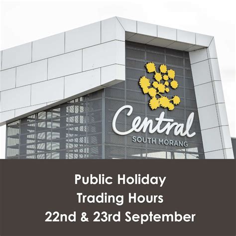 September Public Holiday Trading Hours at Central South Morang ...