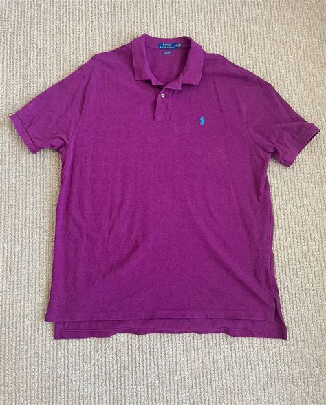 Polo Ralph Lauren Polo Ralph Lauren Mens Xxl Mauve Polo Shirt Classic Fit Grailed