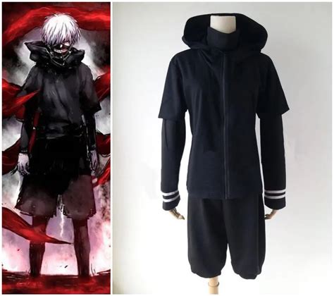 Tokyo Ghoul Ken Kaneki Schwarz Shimban Anime Cosplay Kostüm Full Set