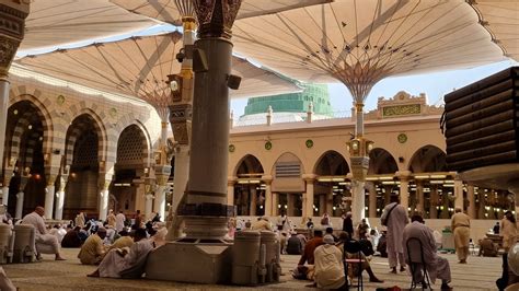 Beautiful Inside Of Masjid E Nabvi With Explanation Including