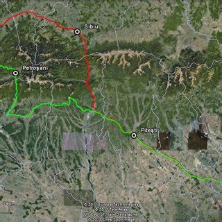 Geomorphological map of the Southern Carpathians, showing the field ...