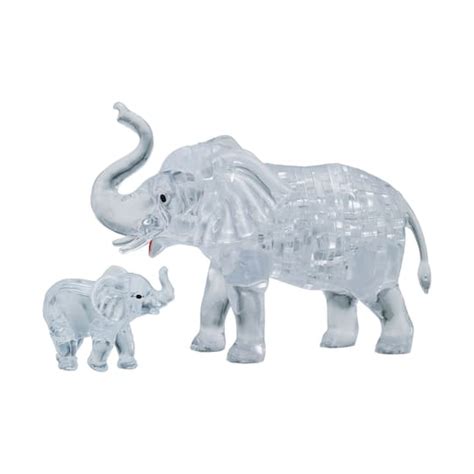 Bepuzzled® Original 3d Crystal Puzzle™ Elephant And Baby 46 Piece Puzzle