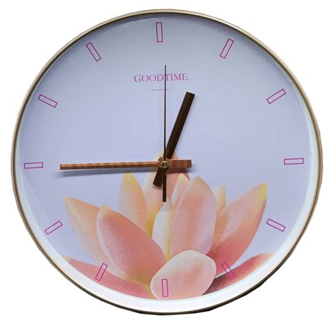 Reloj De Pared 30 Cm Silencioso Loto