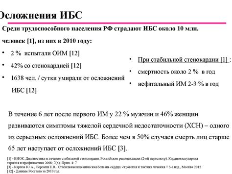 Новые возможности терапии стабильной ИБС: влияние на прогноз ...
