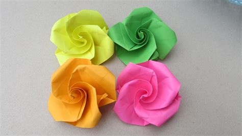 Easy Origami Flower For Beginner How To Make Paper Flower Diy Crafts Tutorial Youtube