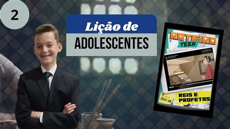 Li O De Adolescentes O Filho Escolhido Reis E Profetas Li O