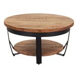 Salontafel Priya 65 Cm Rond Zwart Kopen The Copperbarn