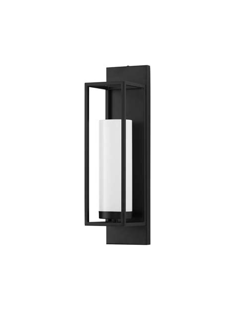 Nova Luce WALL LUMINAIRES JULIET Black Metal Opal Glass