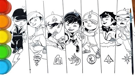 Boboiboy Drawing Colour