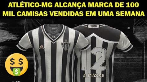 ATLÉTICO MG VENDE CERCA DE 100 MIL CAMISAS MANTO DA MASSA EM UMA