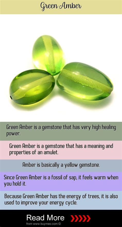 Green Amber meaning Green Amber effects on love, health, money ...