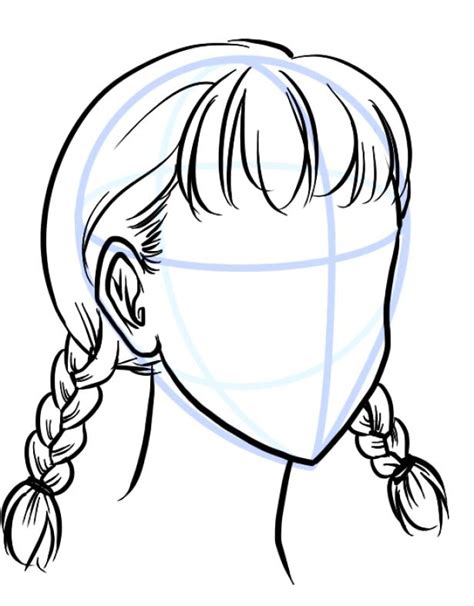 Braid Tutorial Drawing At Getdrawings How To Draw Hair Drawing Tutorial Hair Sketch