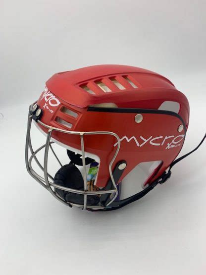 Red With Black Stripe Mycro Helmet Team Kit