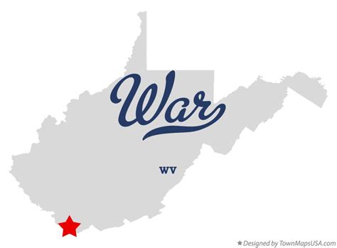 Map of War, WV, West Virginia