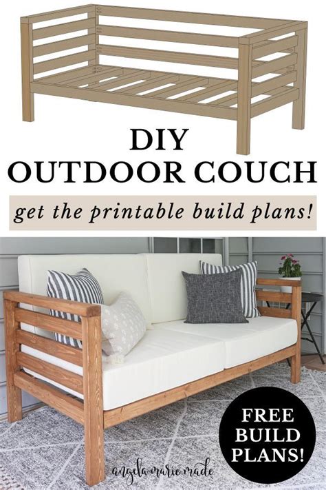 DIY Outdoor Couch Outdoor Couch Diy Wood Bench Outdoor Diy Couch Diy