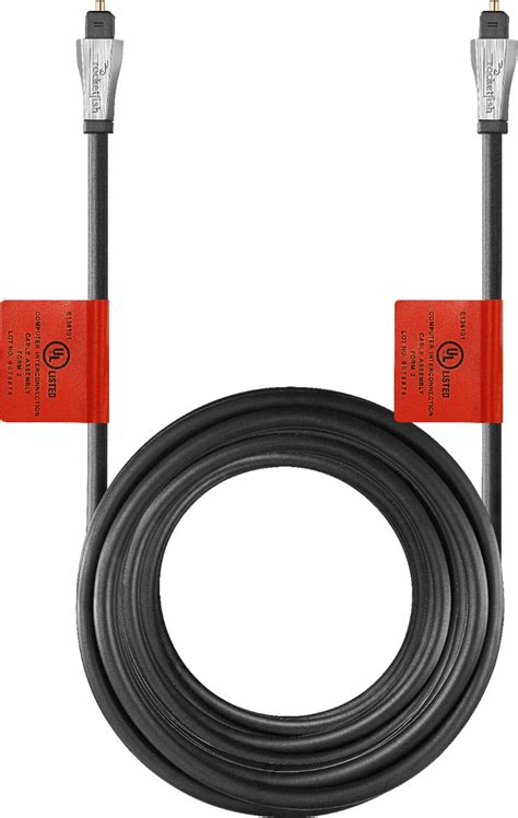 Rocketfish 25 Toslink Optical Audio Cable Black RF G1226 Best Buy