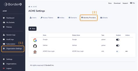 Listing Identity Providers