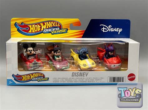 2023 Hot Wheels Disney Racer Verse 4 Pack Mickey Vanellope Stitch Giro VHTF 194735101139 EBay