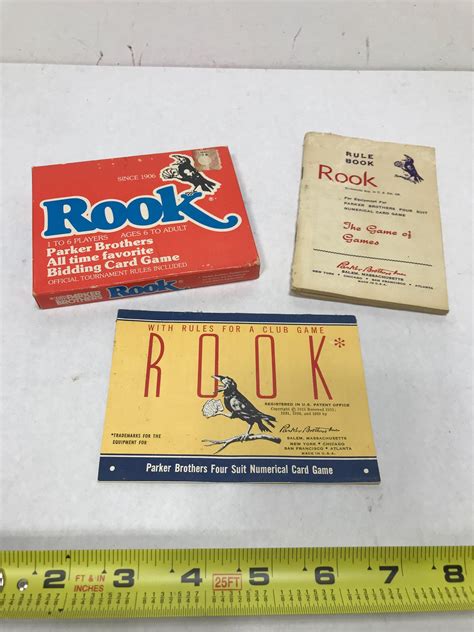 Vintage 1978 Rook Bidding Card Game by Parker Brothers Plus Two Rule