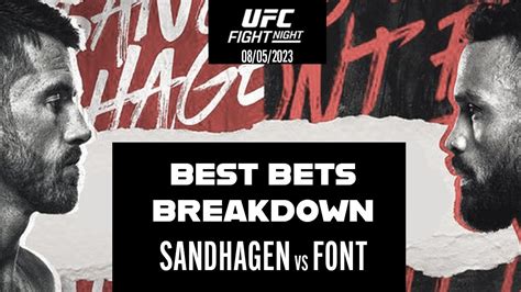 UFC Betting Breakdown Cory Sandhagen Vs Rob Font YouTube