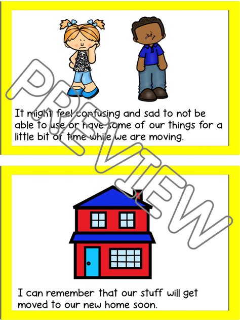 Moving Social Skills Story Printable Social Story New House Story